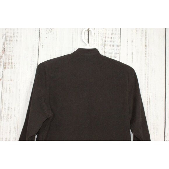 Bon Worth Beaded Embroidery Soft Full Zip Coat Jacket Black Size S Pet - Picture 8 of 10